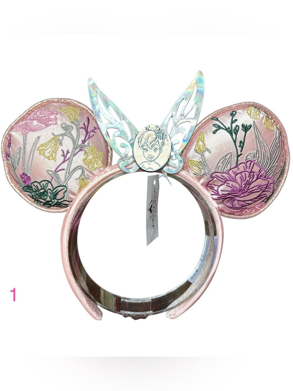 Disney Disneyland Paris Tinkerbell Embroidered Ears Headband NEW! 1